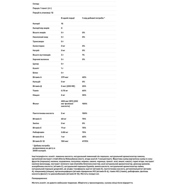 Гранатовий напій, Slender Sticks, Now Foods, Real Food, 12 стиків по 4 г