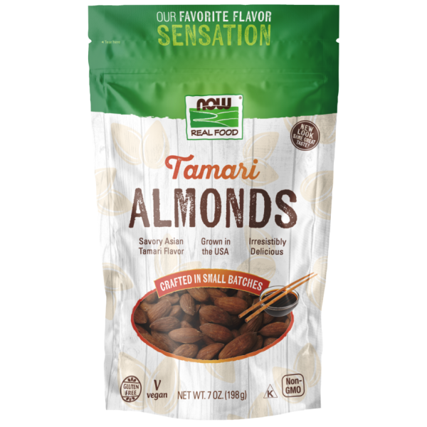 Мигдалеві горіхи (соус Тамарі), Real Food, Tamari Almonds, Now Foods, 198 г
