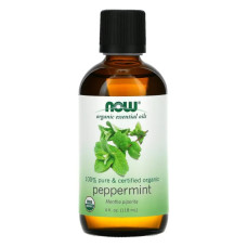 Масло мяты перечной органик, Peppermint Now Foods Essential Oils, 118 мл