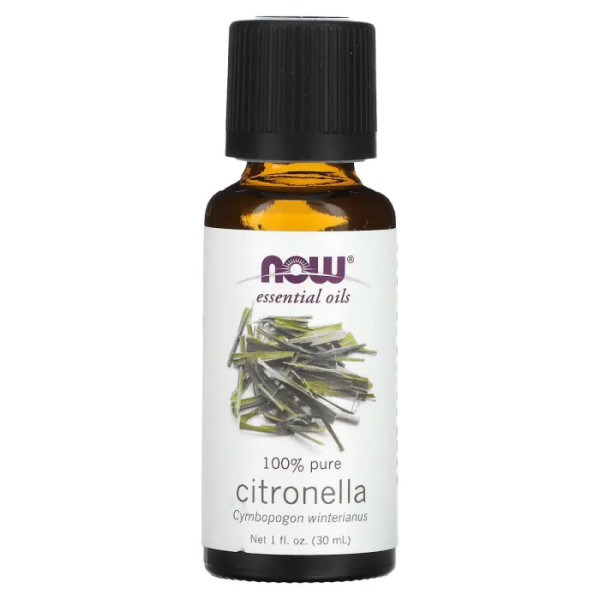 Масло цитронеллы, Citronella, Now Foods, Essential Oils, эфирное, 30 мл