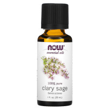 Масло мускатної шавлії 30 мл, Now Foods Oil Clary Sage, ефірне