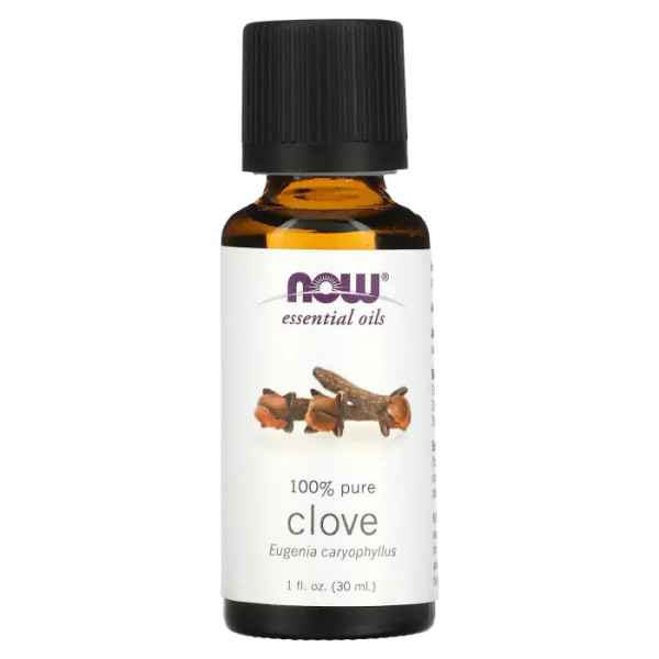 Масло гвоздики, Clove, Now Foods, Essential Oils, эфирное, 30 мл