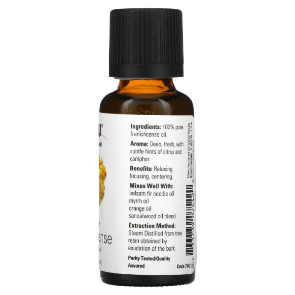 Олія ладану, Oil Frankincense, Now Foods, Essential Oils, ефірна, 30 мл