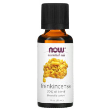 Ефірна олія ладану 20 відсотків, NOW Foods Essential Oils Frankincense Oil Blend, 30 мл