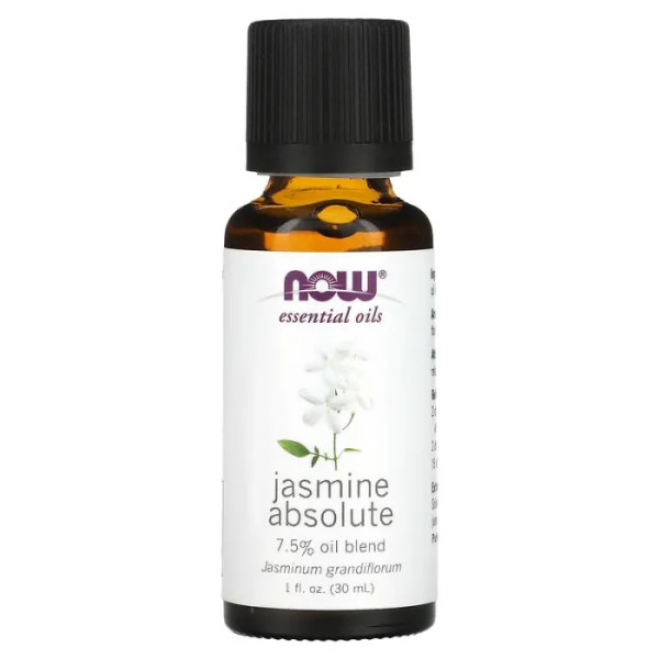 Масло жасмина эфирное, Essential Oils, Jasmine Absolute, Now Foods, 30 мл