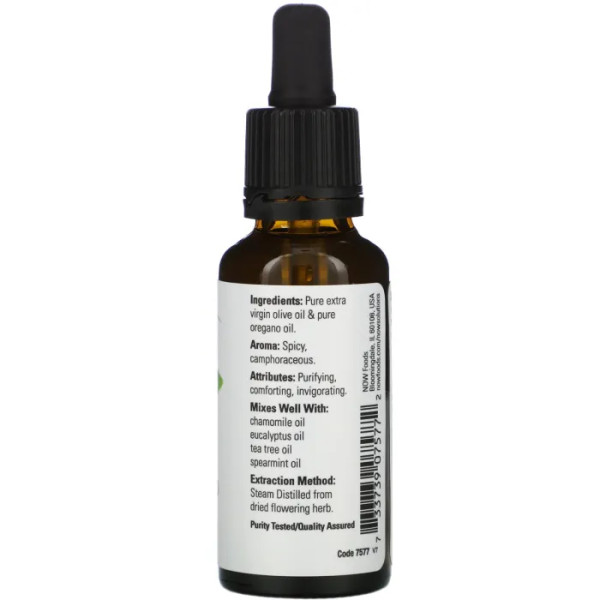 Олія орегано, Oil of Oregano, NOW Foods, Essential Oils, ефірна, 30 мл