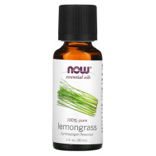 Масло лемонграсса, Now Foods Lemongrass Oil, 30 мл
