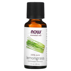 Масло лемонграсса, Now Foods Lemongrass Oil, 30 мл