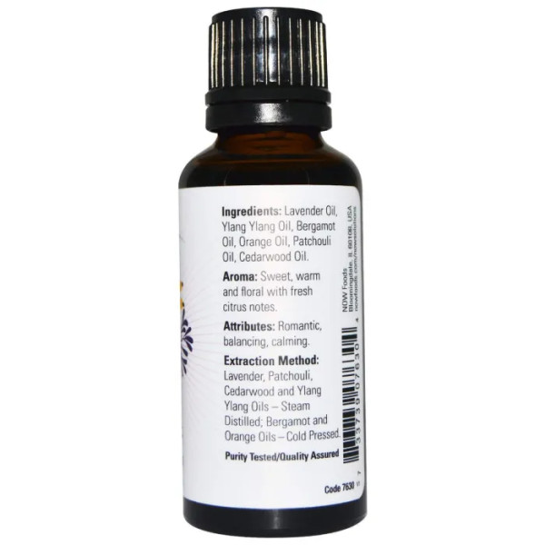 Ефірні масла, романтична суміш, Bouquet in Bottle, Now Foods, Essential Oils, 30 мл