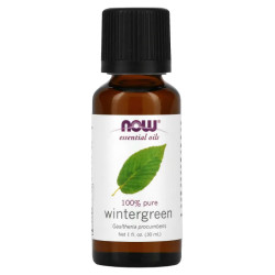 Масло грушанки ефірне чисте 30 мл, Now Foods Oil Wintergreen, Essential Oils