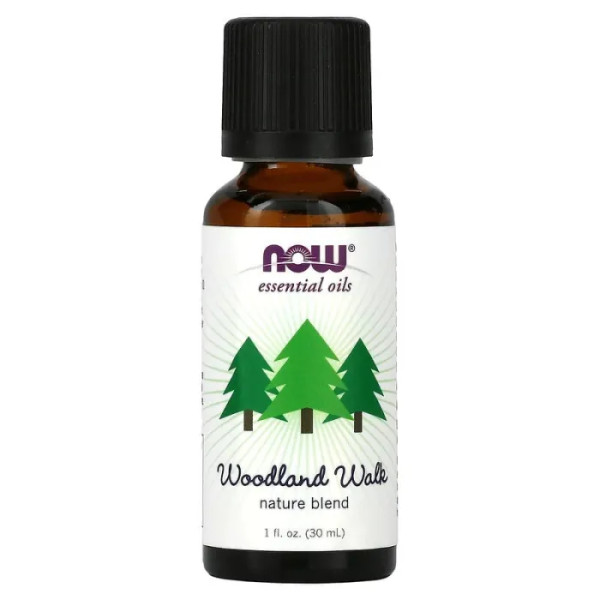 Суміш олій, Хвойний ліс, Essential Oils, Woodland Walk Nature Blend, Now Foods, ефірні, 30 мл