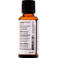 Масло кипариса эфирное, Now Foods Essential Oils Oil Cypress, 100% чистое, 30 мл