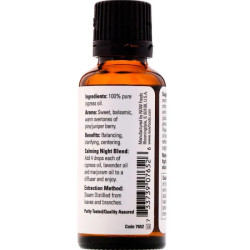 Масло кипариса эфирное, Now Foods Essential Oils Oil Cypress, 100% чистое, 30 мл