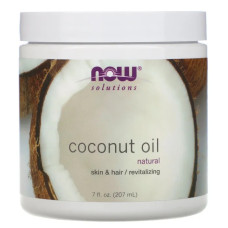 Кокосовое масло, Now Foods Coconut Oil, 207 мл