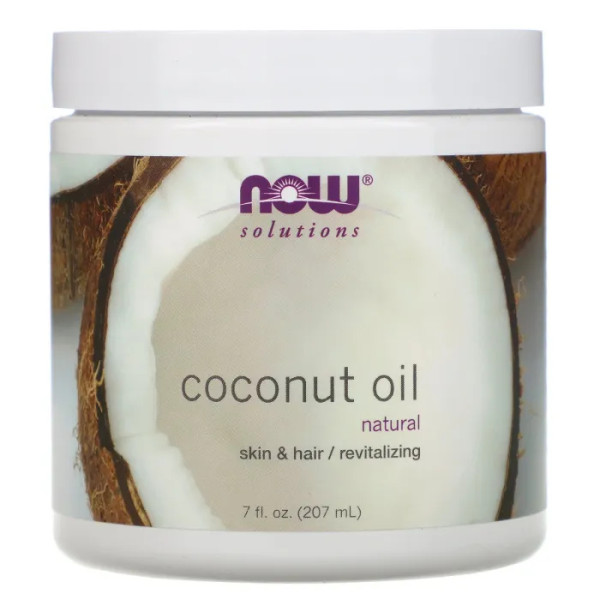 Кокосовое масло, Coconut Oil, Now Foods, Solutions, 207 мл