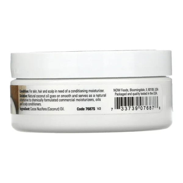 Кокосова олія, Coconut Oil, Now Foods, Solutions, натуральна, 89 мл