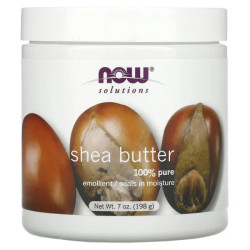 Масло ши 198 г, Now Foods Shea Butter, для зволоження шкіри