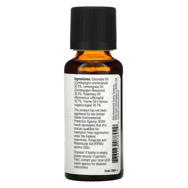 Суміш ефірних масел від комах, Bug Ban, Now Foods, Essential Oils, 30 мл