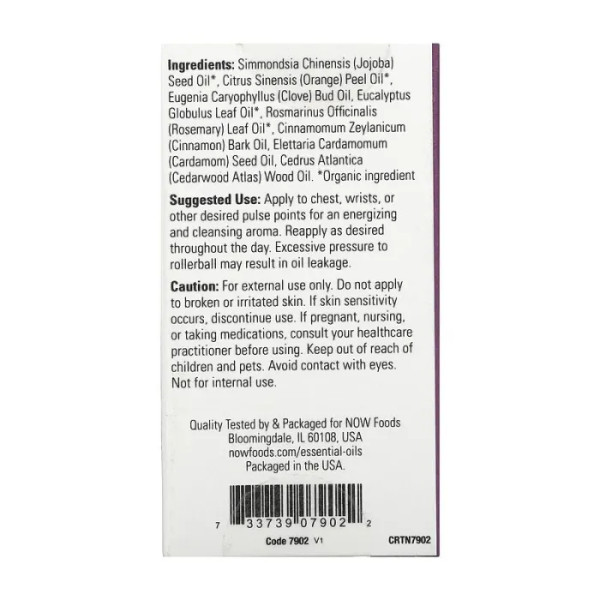 Суміш масел Сезонний захист, Seasonal Defense, Now Foods, Essential Oils, кульковий аплікатор, 10 мл