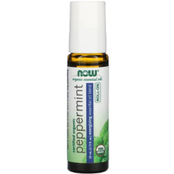Олія перцевої м'яти органік ролер, Now Foods Essential Oils Organic Peppermint Oil, 10 мл