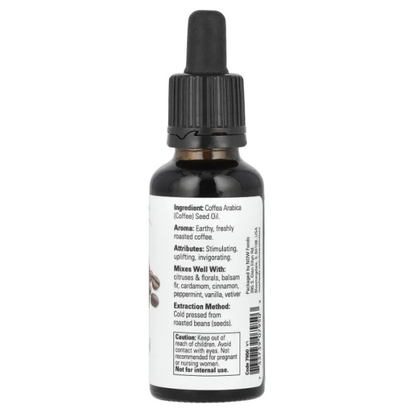 Олія зерен кави, Coffee Oil, NOW Foods, Solutions, 30 мл