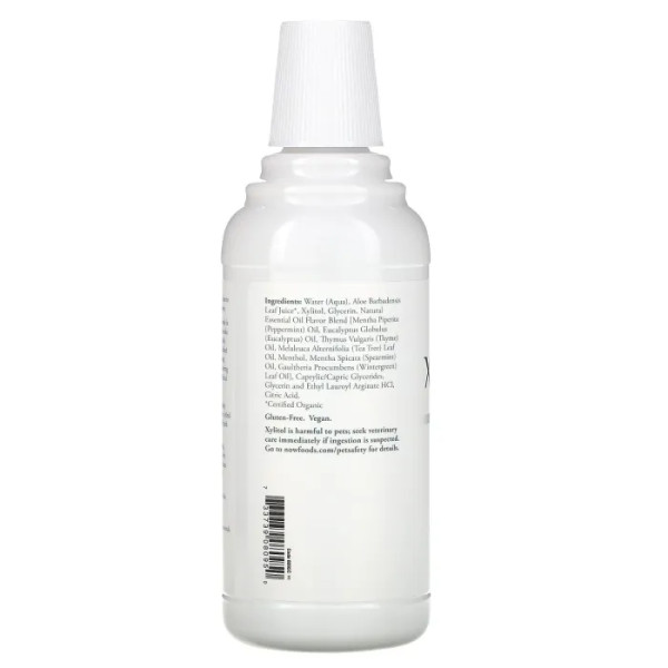Ополіскувач для рота, XyliWhite Mouthwash, Now Foods, Solutions, без фтору, освіжаюча м'ята, 473 мл