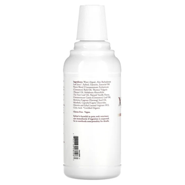 Ополіскувач для ротової порожнини, XyliWhite Mouthwash, Now Foods, Solutions, освіжаюча корица, 473 мл