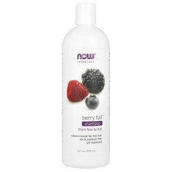 Шампунь для волос, Now Foods Berry Full Shampoo, от тонкого до густого волос, 473 мл