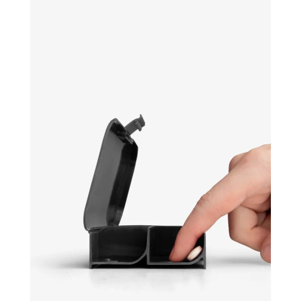 Органайзер для вітамінів, Pillbox Organiser, Smartshake, чорний, 2 шт