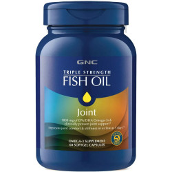 Рыбий жир + поддержка суставов, GNC Triple Strength Fish Oil Plus Joint, 60 мягких капсул