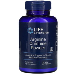 Аргінін орнітин, Life Extension Arginine Ornithine, порошок, 150 г