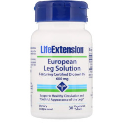 Засіб для ніг при варикозі Діосмін 95, 600 мг, Life Extension Leg Solution, 30 таблеток