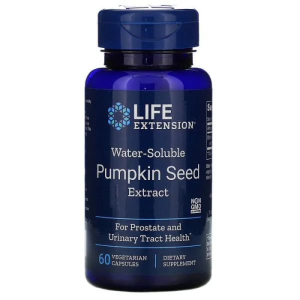 Экстракт семян тыквы, Pumpkin Seed Extract, Life Extension, 60 кап.