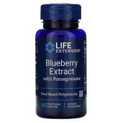 Чорниця з гранатом, Life Extension Blueberry with Pomegranate, 60 капсул