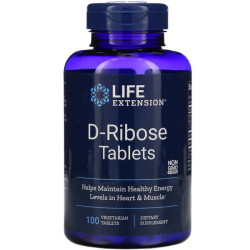 D рибоза, Life Extension D Ribose, 100 таблеток