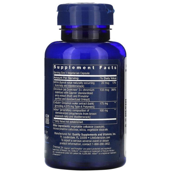 Контроль цукру в крові, CinSulin, Life Extension, 90 капсул