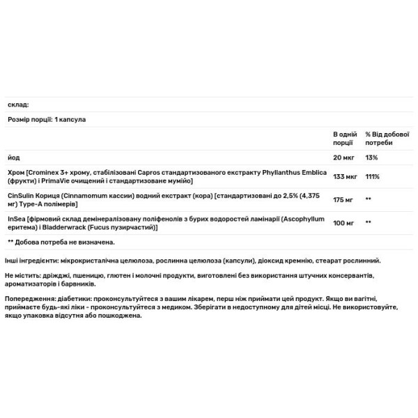 Контроль цукру в крові, CinSulin, Life Extension, 90 капсул