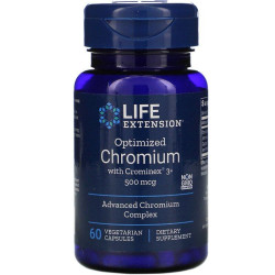 Хром 500 мкг, Life Extension Chromium, 60 капсул
