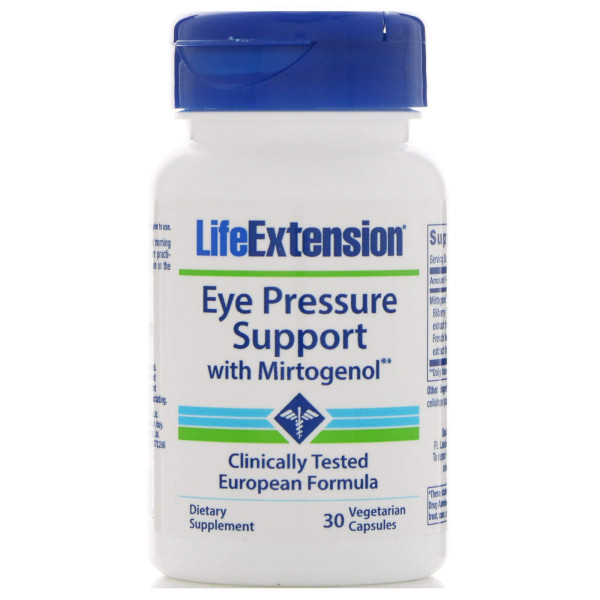 Вітаміни для очей з мітрогенолом, Eye Pressure Support, Life Extension, 30 капсул