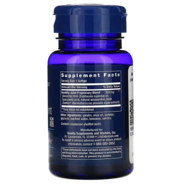 Масло криля, Krill, Life Extension, 30 капсул