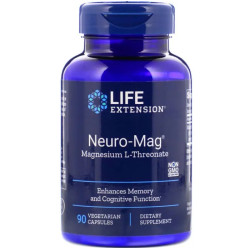 Магний, Neuro-Mag Life Extension, 90 капсул