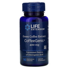 Зеленый кофе для похудения 400 мг, Life Extension Green Coffee, 90 капсул