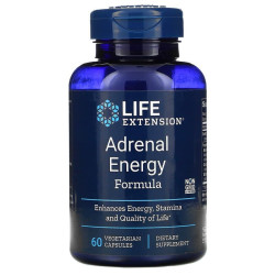 Наднирники, Life Extension Adrenal Energy, 60 кап.