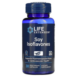 Ізофлавони сої, Life Extension Soy Isoflavones, для розсмоктування, 30 вегетаріанських капсул
