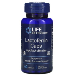 Лактоферрин, Lactoferrin Life Extension, 60 капсул