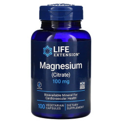 Цитрат магнію 100 мг, Life Extension Magnesium (Citrate), 100 вегетаріанських капсул