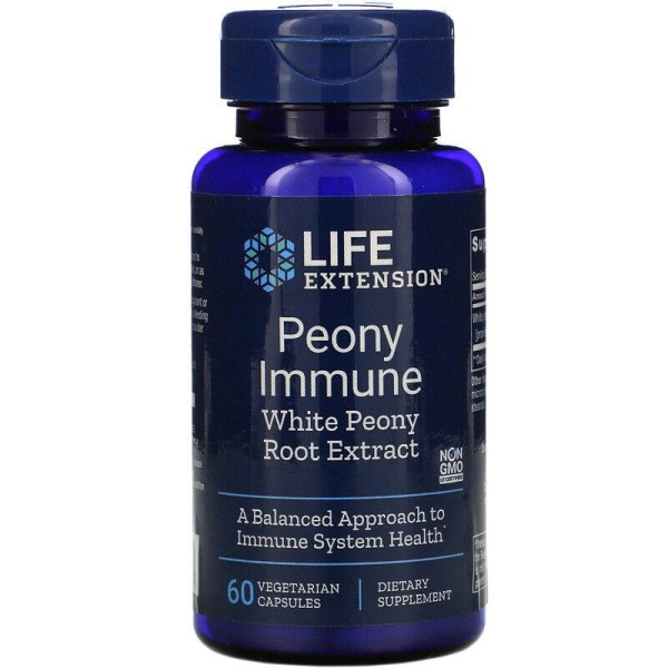 Підтримка імунітету (півонія), Peony Immune, Life Extension, 60 кап.