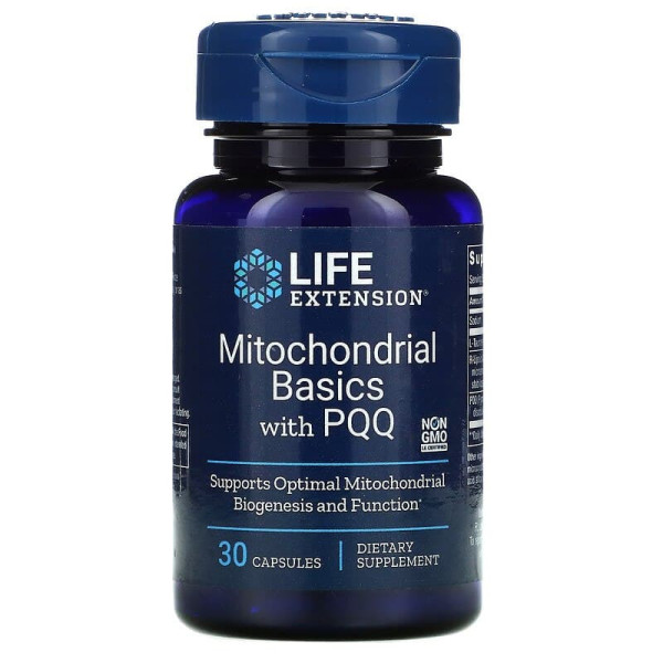 Пірролохінолінхінон з PQQ, Mitochondrial Basics, Life Extension, 30 капсул