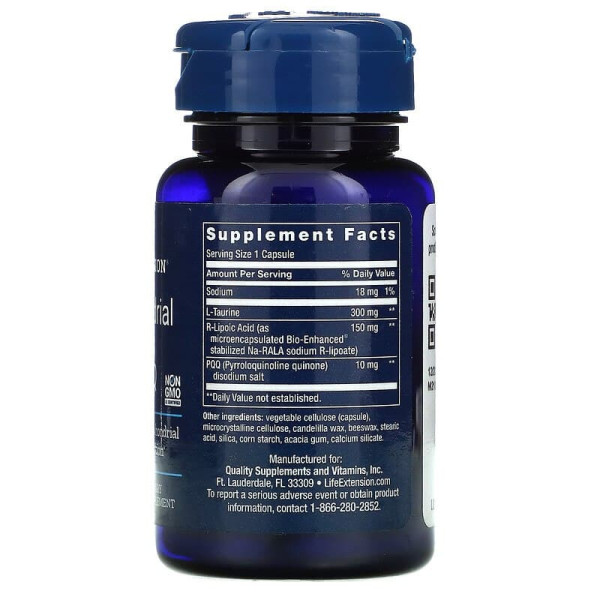Пірролохінолінхінон з PQQ, Mitochondrial Basics, Life Extension, 30 капсул
