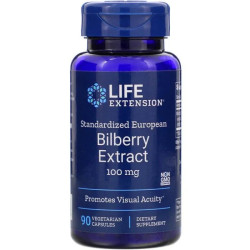 Екстракт чорниці, стандартизований, Bilberry Extract Life Extension, 90 капсул